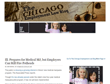 Tablet Screenshot of chicagoemploymentattorneysblog.com